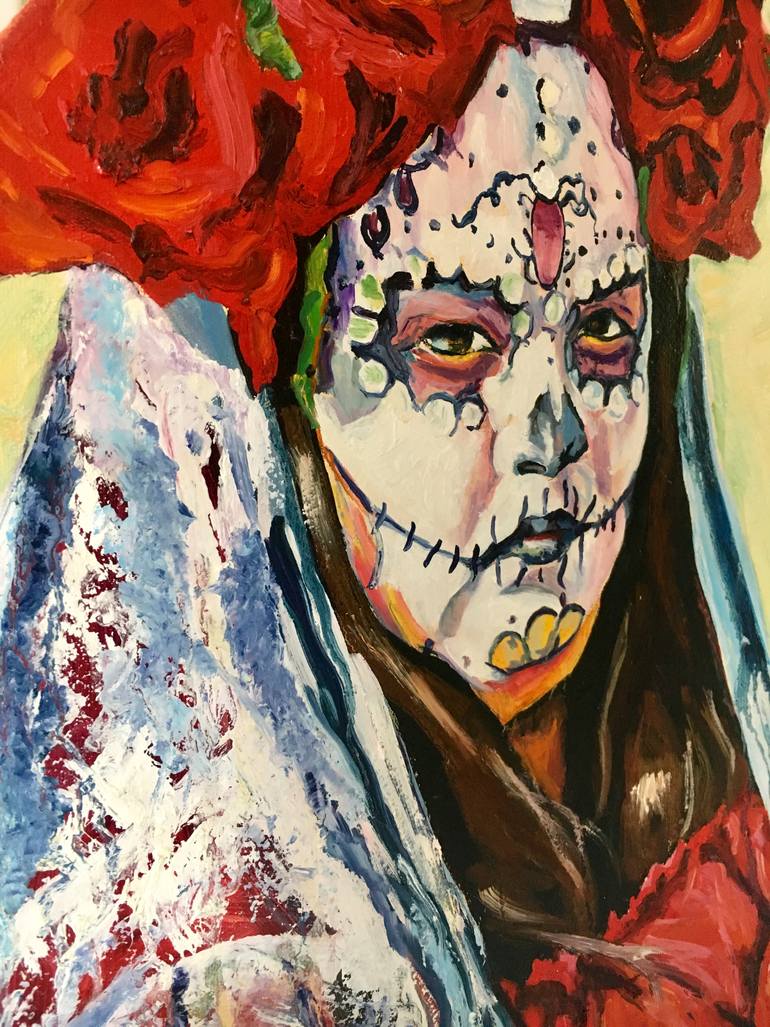 Original Expressionism People Painting by Sandi Ludescher