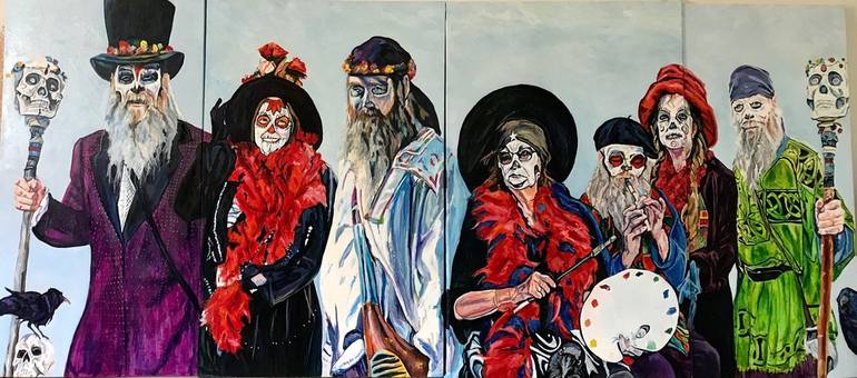 Original People Painting by Sandi Ludescher