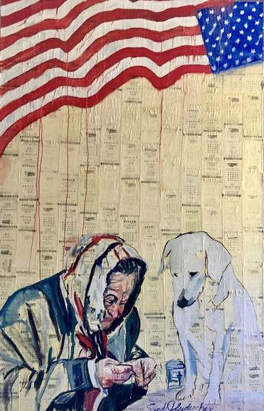 Original Expressionism Political Paintings by Sandi Ludescher