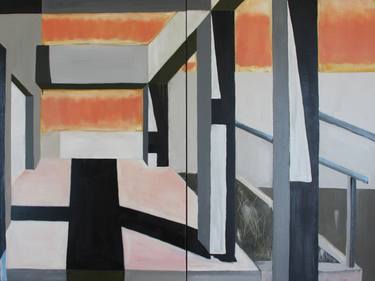 Original Modern Architecture Paintings by Chelsea Owens