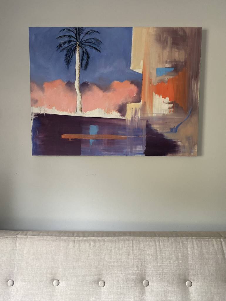 Original Geometric Abstract Painting by Chelsea Owens