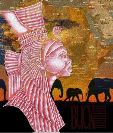 Original Classical mythology Collage by Bruce Uhuru