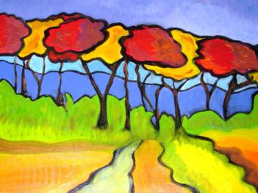 Original Landscape Painting by barbara busetto