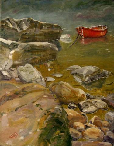 Print of Boat Paintings by Michael Chomse
