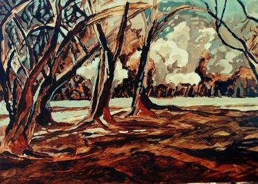 Original Expressionism Landscape Paintings by Michael Chomse