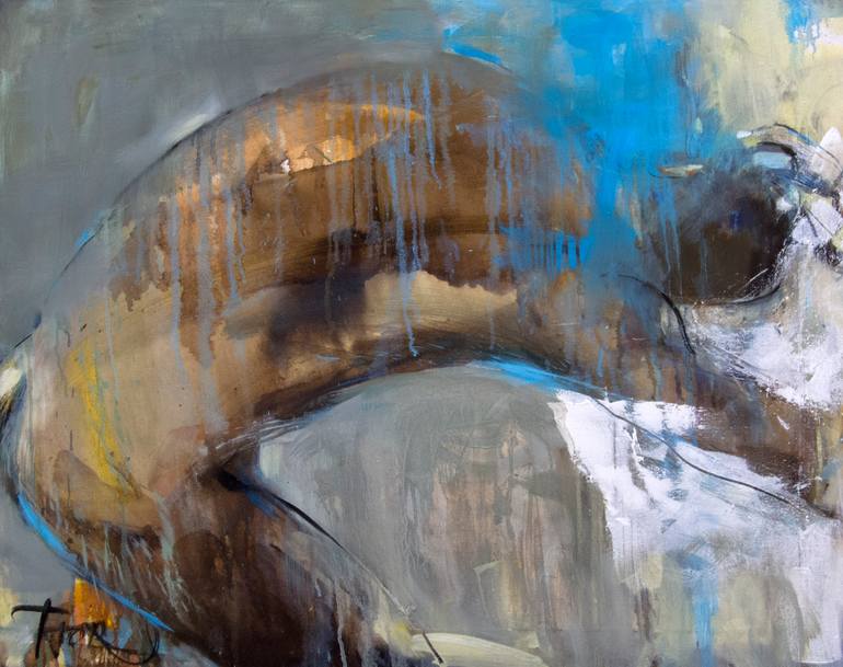 Original Conceptual Nude Painting by Tetiana Tarasenko