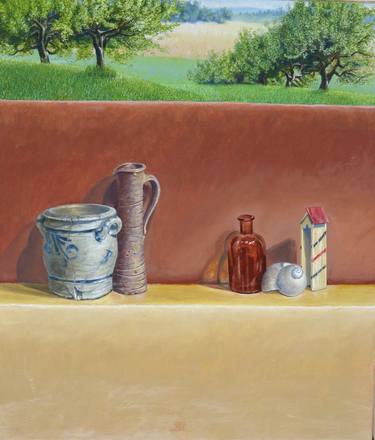 Original Fine Art Still Life Paintings by Wolfram Diehl