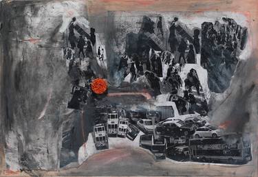 Print of Abstract Expressionism Cities Collage by Anastasia Papadopoulou
