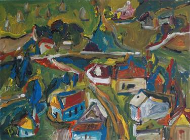 Print of Expressionism Rural life Paintings by Tetyana Snezhyk