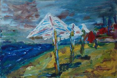 Print of Expressionism Seascape Paintings by Tetyana Snezhyk