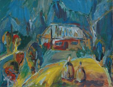 Print of Expressionism Rural life Paintings by Tetyana Snezhyk