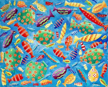 Print of Fine Art Fish Paintings by Julie Nicholls