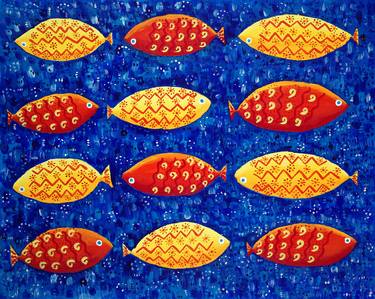 Print of Fine Art Fish Paintings by Julie Nicholls