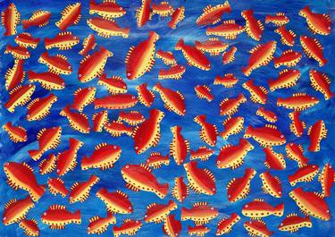 Print of Illustration Fish Paintings by Julie Nicholls