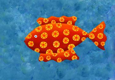 Print of Fish Paintings by Julie Nicholls