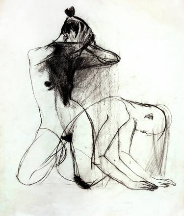 Print of Expressionism Erotic Drawings by Anett Ott