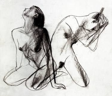 Print of Expressionism Erotic Drawings by Anett Ott