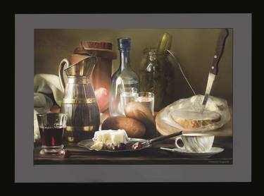 Print of Food & Drink Paintings by H U Patel
