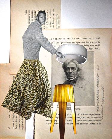 Print of Conceptual Science/Technology Collage by MARITZA PEREZ