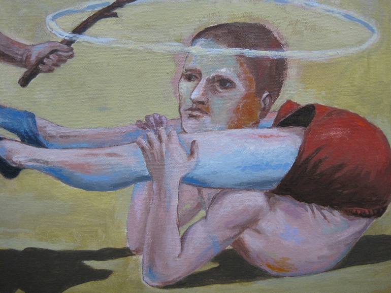 Original Expressionism People Painting by Tony Geiger