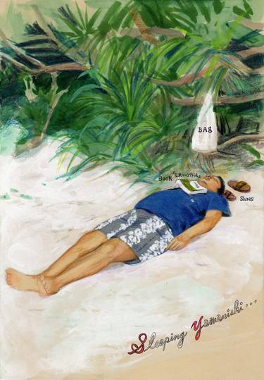 Print of Illustration Beach Paintings by M Groovy