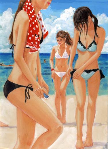 Print of Illustration Beach Paintings by M Groovy