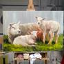 on the easel