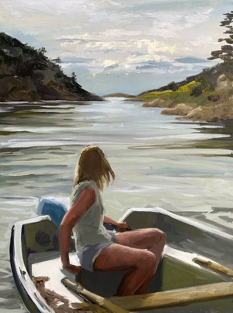 Original Figurative Boat Paintings by Philine Van Der Vegte