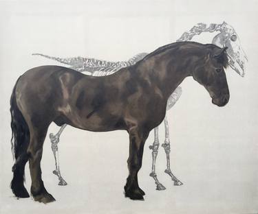 Original Figurative Animal Paintings by Philine van der Vegte
