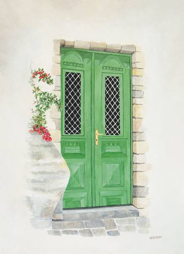 Green door thumb