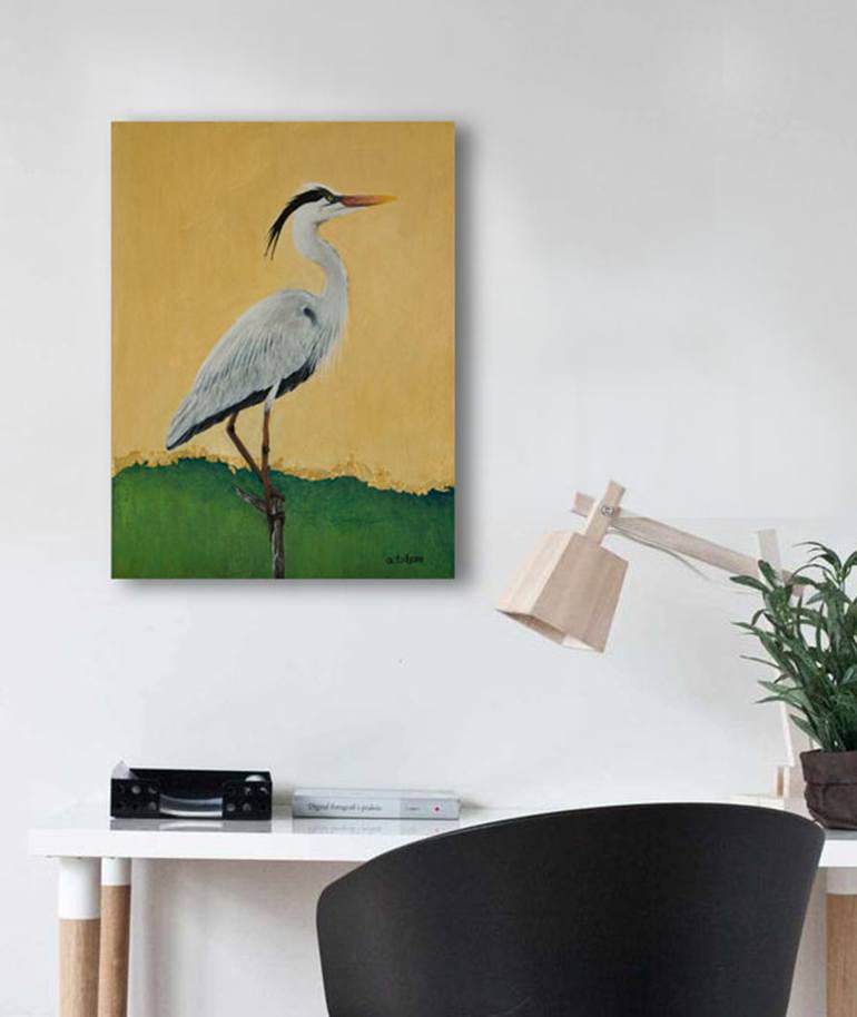 Original Art Deco Animal Painting by Anastasia Tsitsou