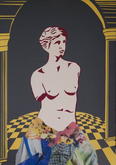 Original Pop Art Classical mythology Collage by Anastasia Tsitsou