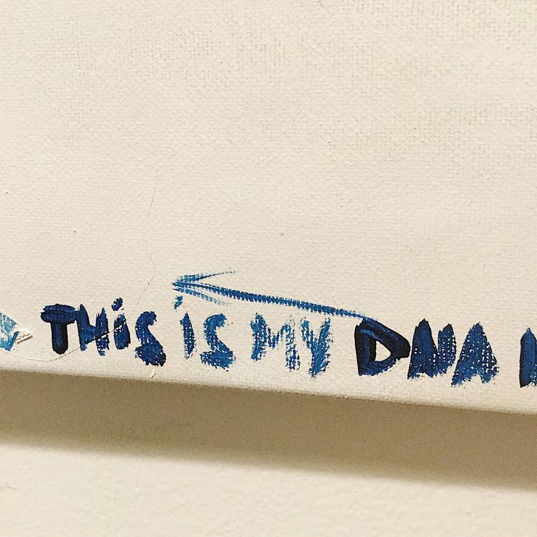 Original Conceptual Calligraphy Painting by Maria Schwartzman