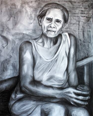 Original Portraiture Portrait Drawing by Eledel Osorio Giddings