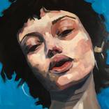 Blue Portrait by Simona Bormida