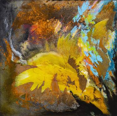 Original Abstract Expressionism Botanic Paintings by Mireia Cifuentes