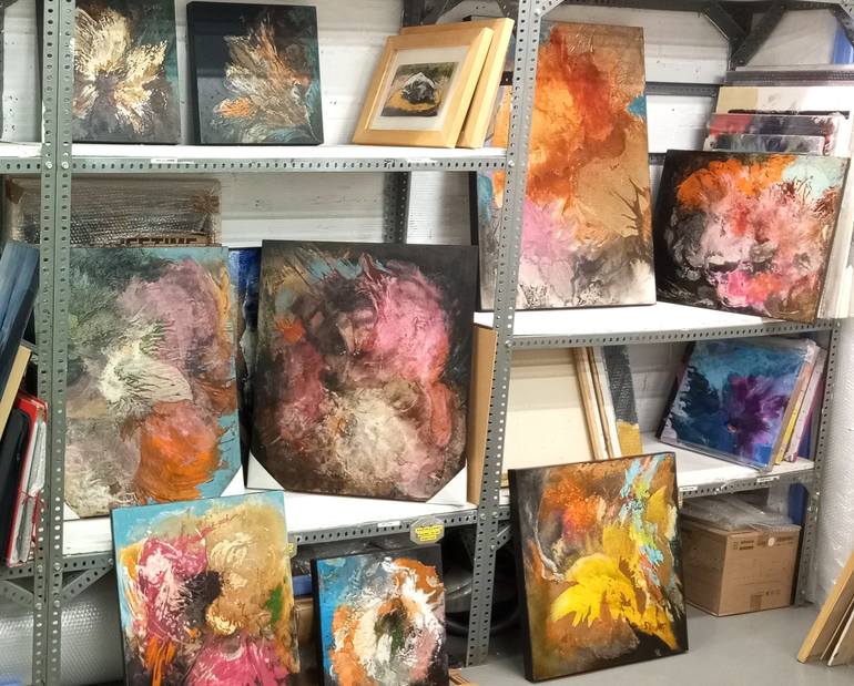 Original Abstract Expressionism Abstract Painting by Mireia Cifuentes