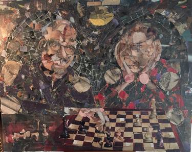 Original Figurative Men Collage by Steve Palumbo