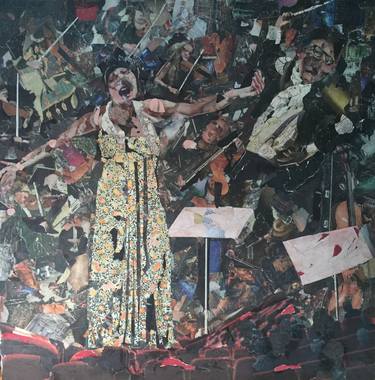 Original Figurative Performing Arts Collage by Steve Palumbo