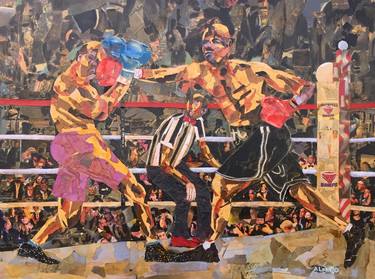 Original Expressionism Sports Collage by Steve Palumbo