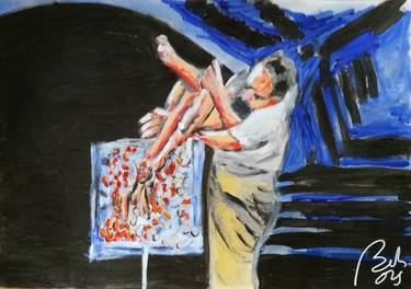 Print of Expressionism Performing Arts Paintings by Bachmors artist