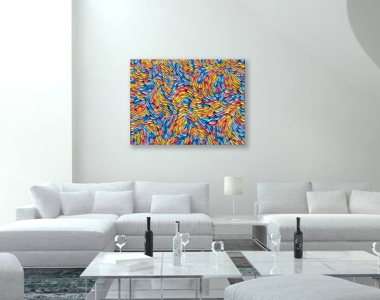 Original Abstract Expressionism Abstract Painting by Bill Stone