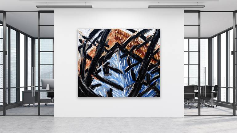 Original Abstract Architecture Painting by Bill Stone
