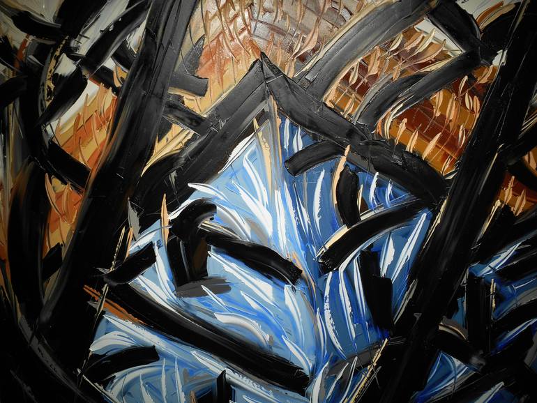 Original Abstract Architecture Painting by Bill Stone
