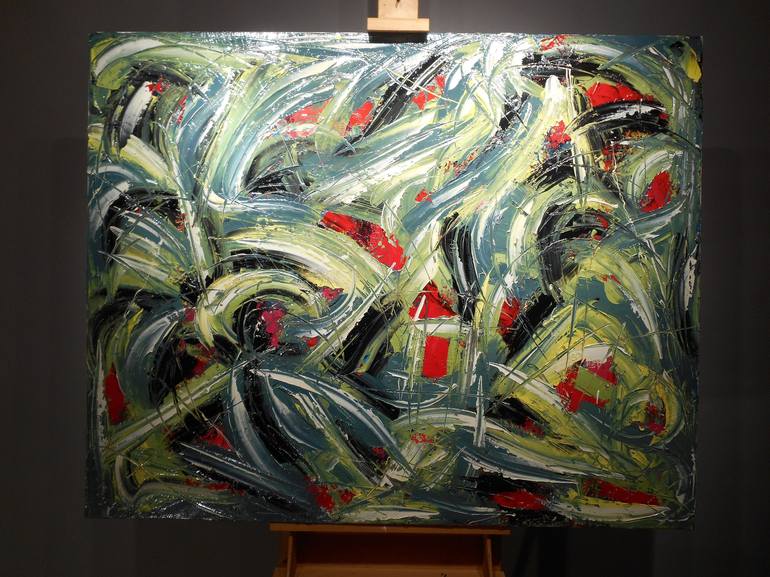 Original Abstract Expressionism Abstract Painting by Bill Stone