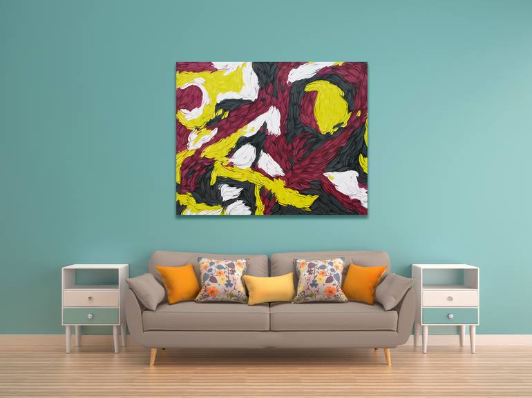 Original Abstract Expressionism Abstract Painting by Bill Stone
