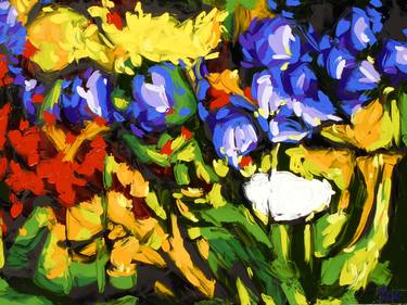 Original Abstract Garden Paintings by Bill Stone