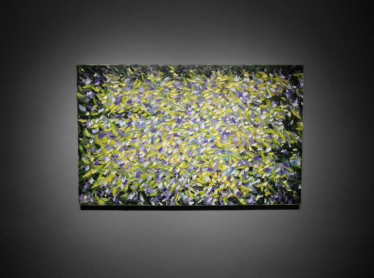 Original Abstract Garden Painting by Bill Stone