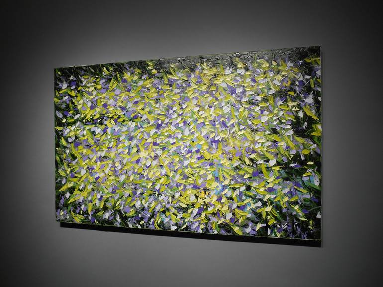 Original Abstract Garden Painting by Bill Stone