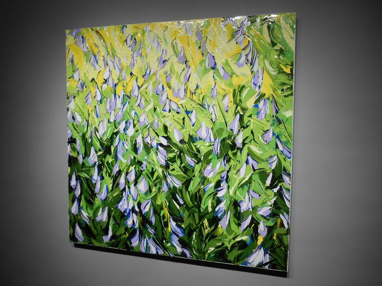 Original Abstract Garden Painting by Bill Stone